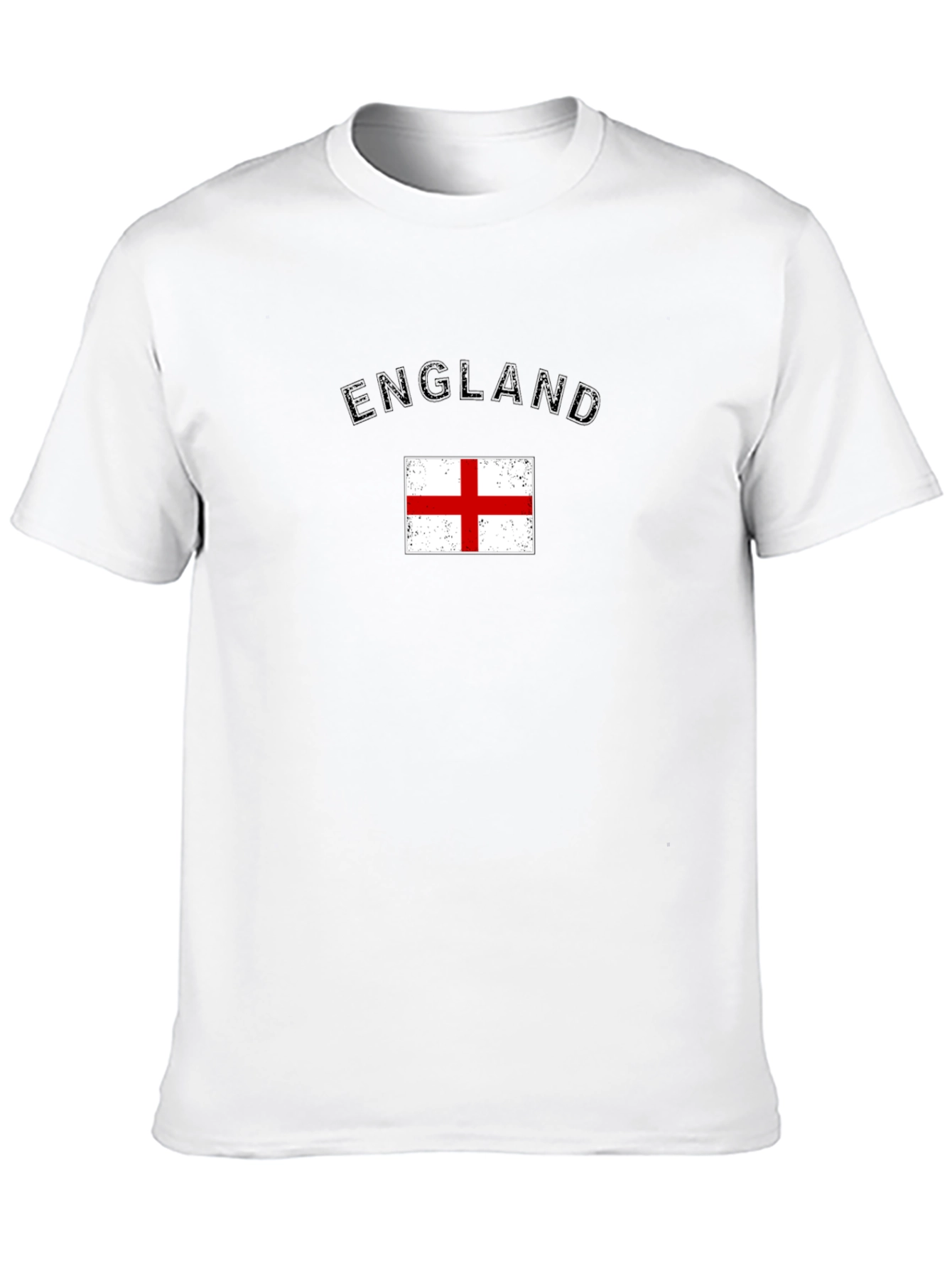 England Flag Graphic T-Shirt - Black