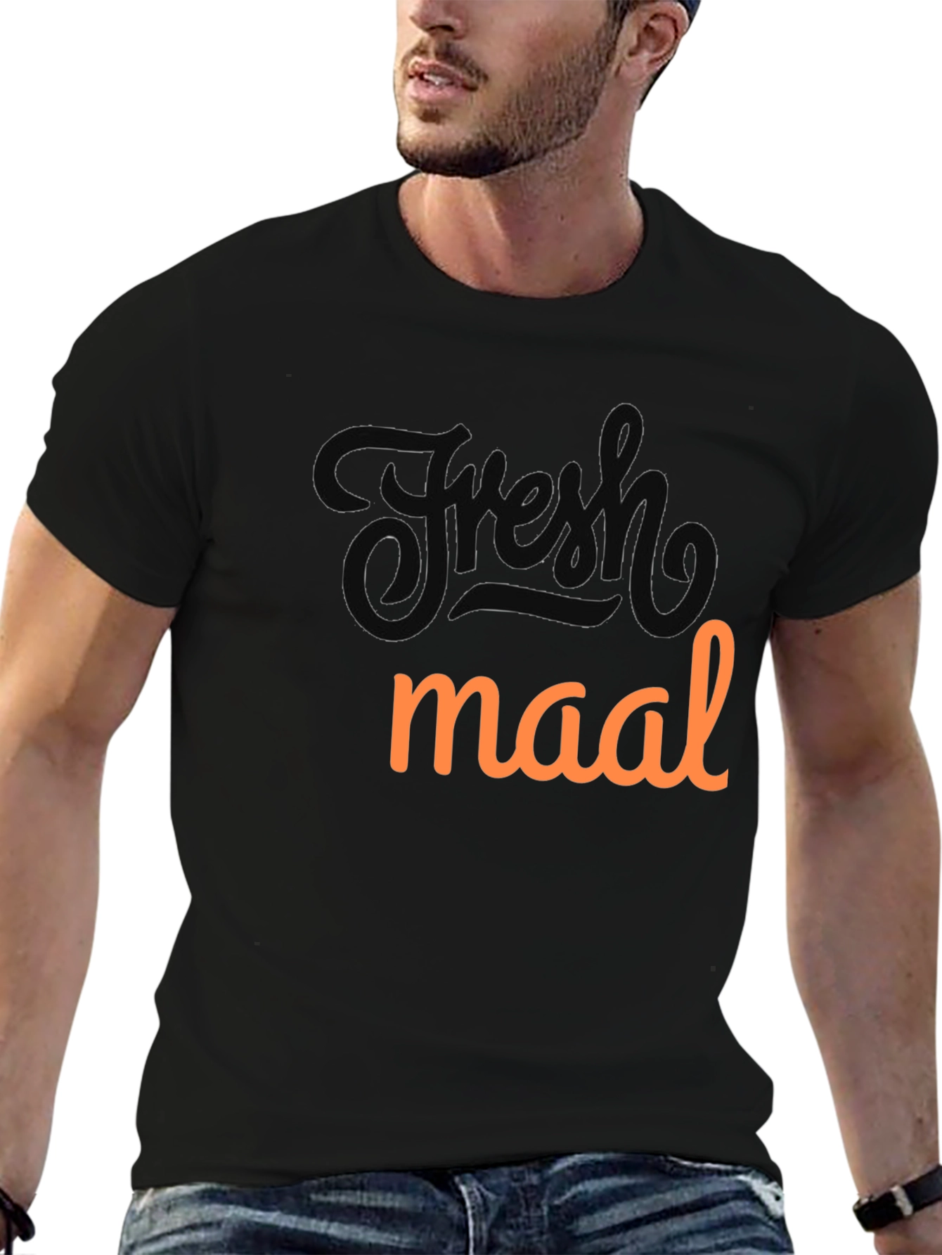 Fresh Maal Graphic Tee - Black