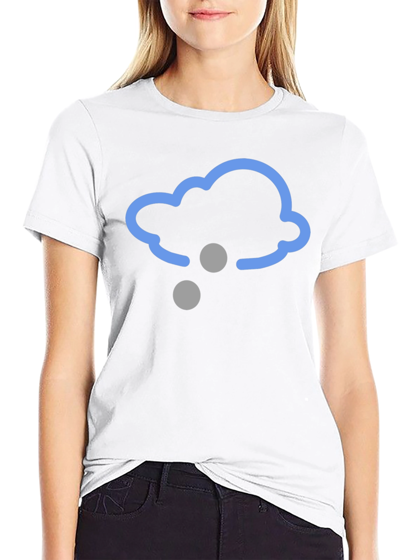 Snow Cloud Graphic Tee - Black