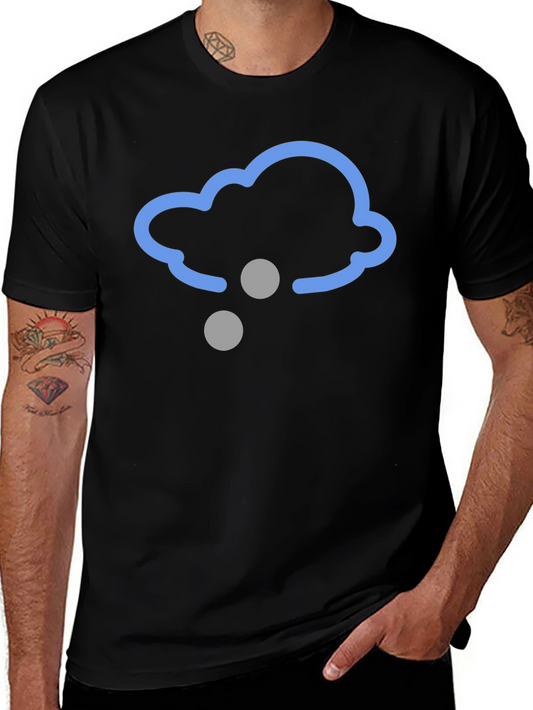 Snow Cloud Graphic Tee - Black