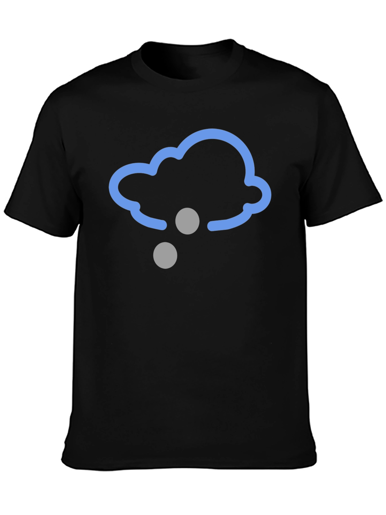 Snow Cloud Graphic Tee - Black
