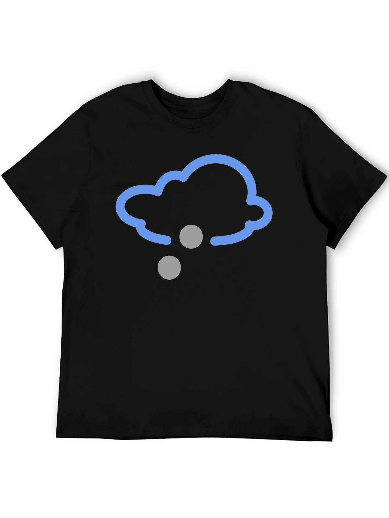 Snow Cloud Graphic Tee - Black