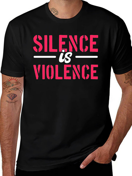 Silence is Violence Graphic Tee - Black