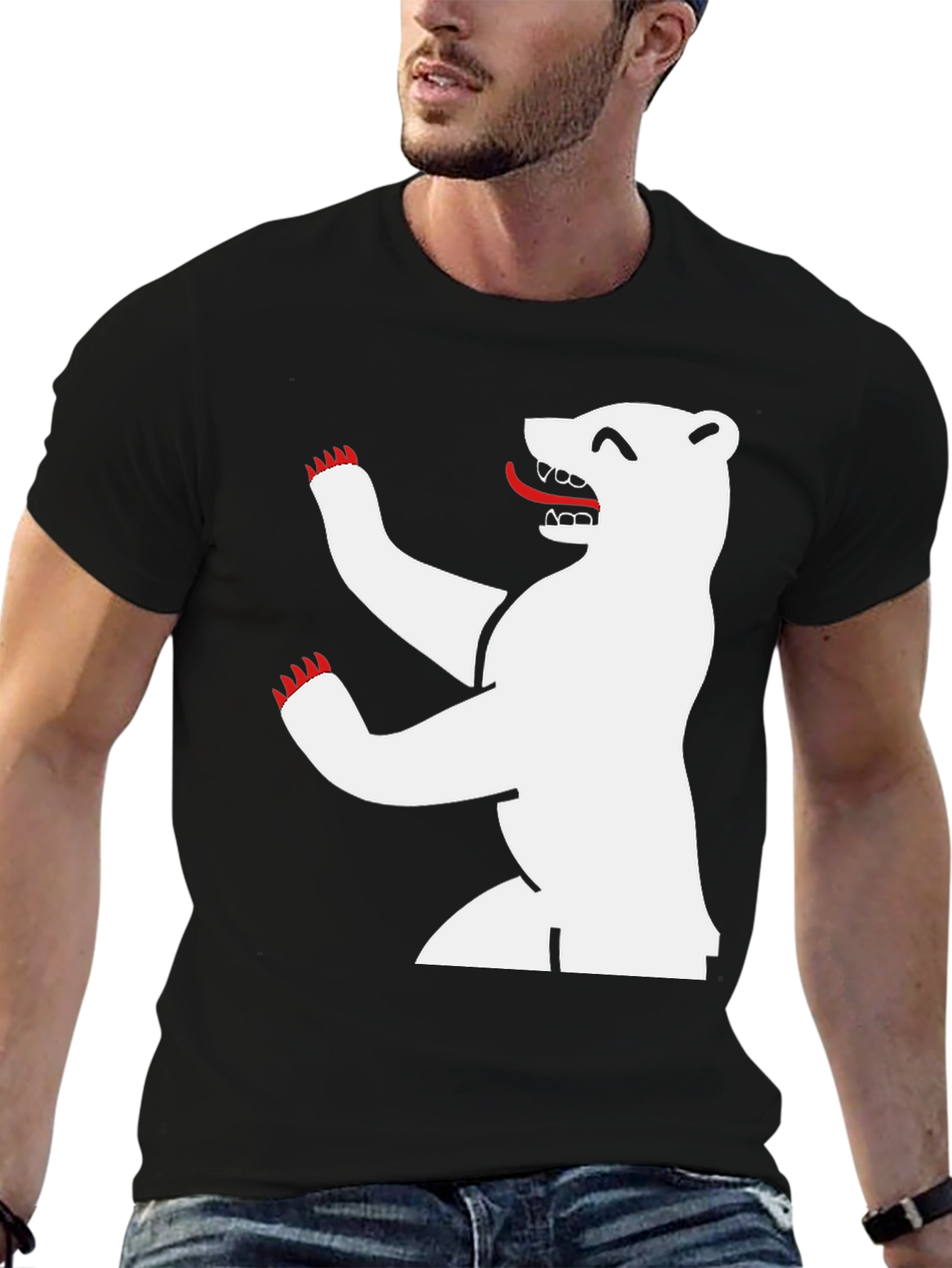 Berlin Bear Graphic Tee - Urban Style