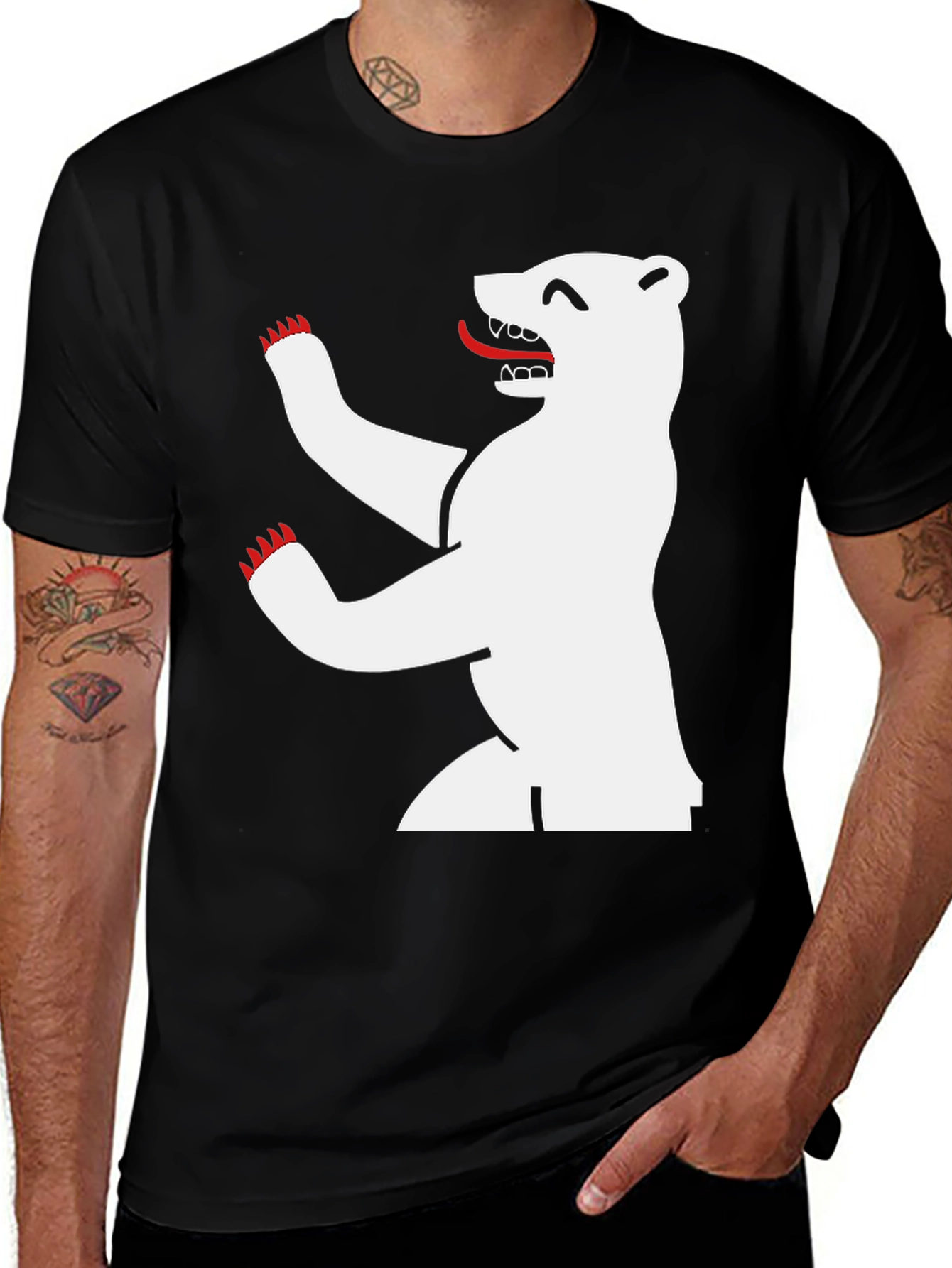 Berlin Bear Graphic Tee - Urban Style