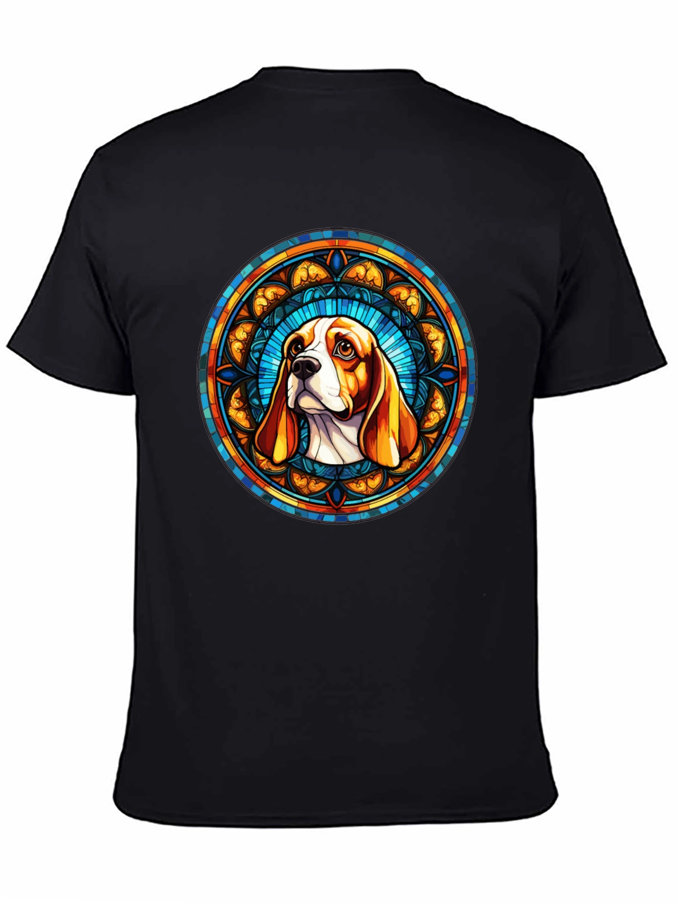 Dog Breed Art T-Shirt | Stained Glass Beagle Tee