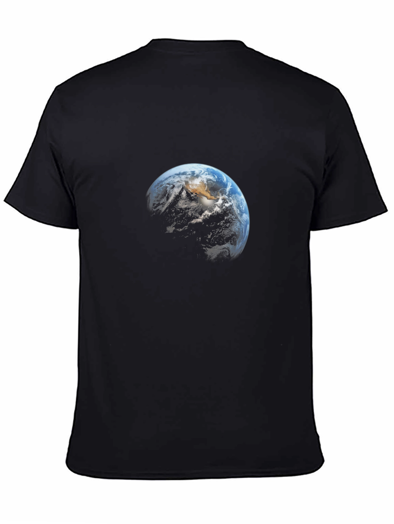 Earth Graphic Tee - Space & Planet Design