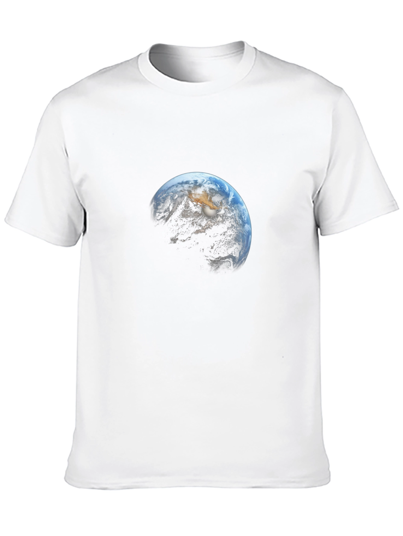 Earth Graphic Tee - Space & Planet Design