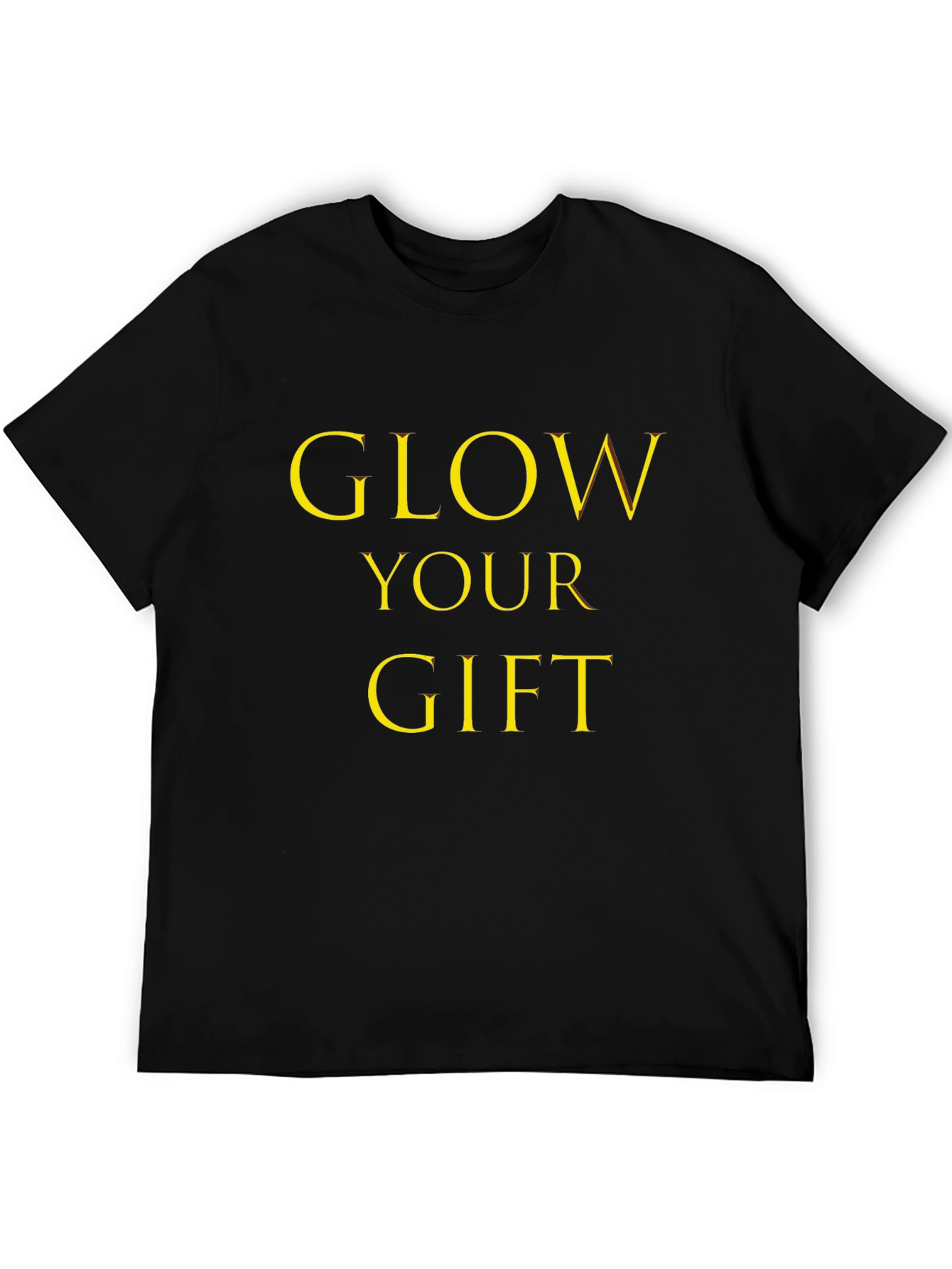 Glow Your Gift Black Graphic Tee