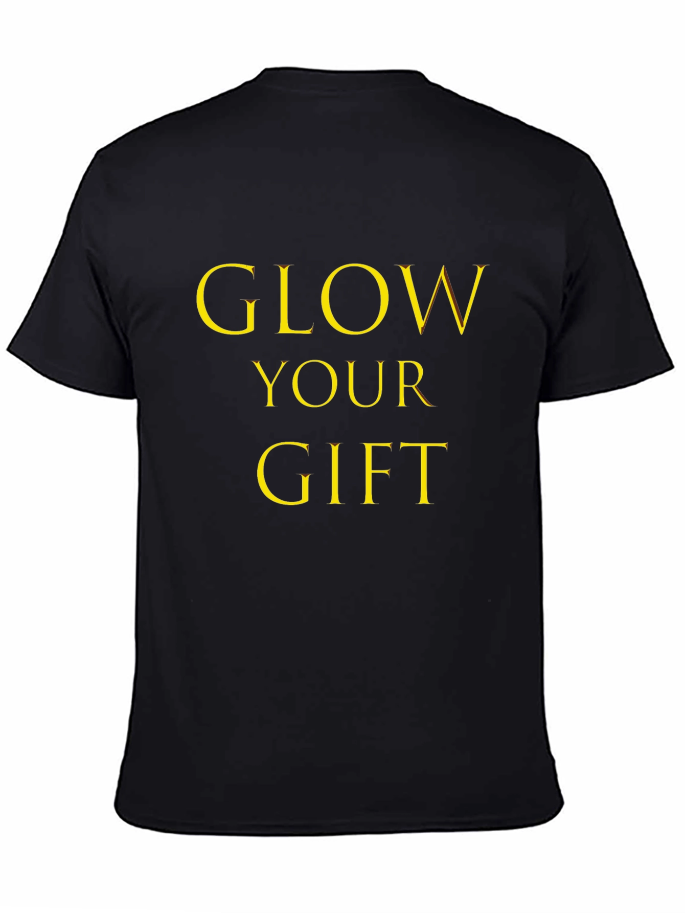 Glow Your Gift Black Graphic Tee