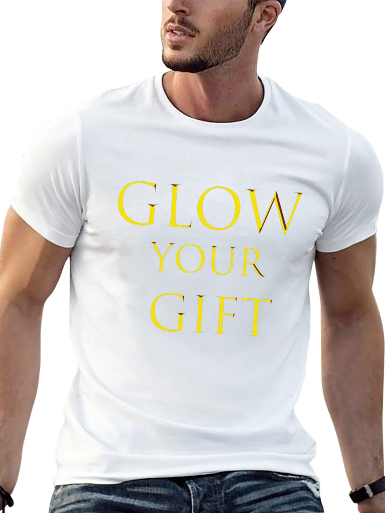Glow Your Gift Black Graphic Tee