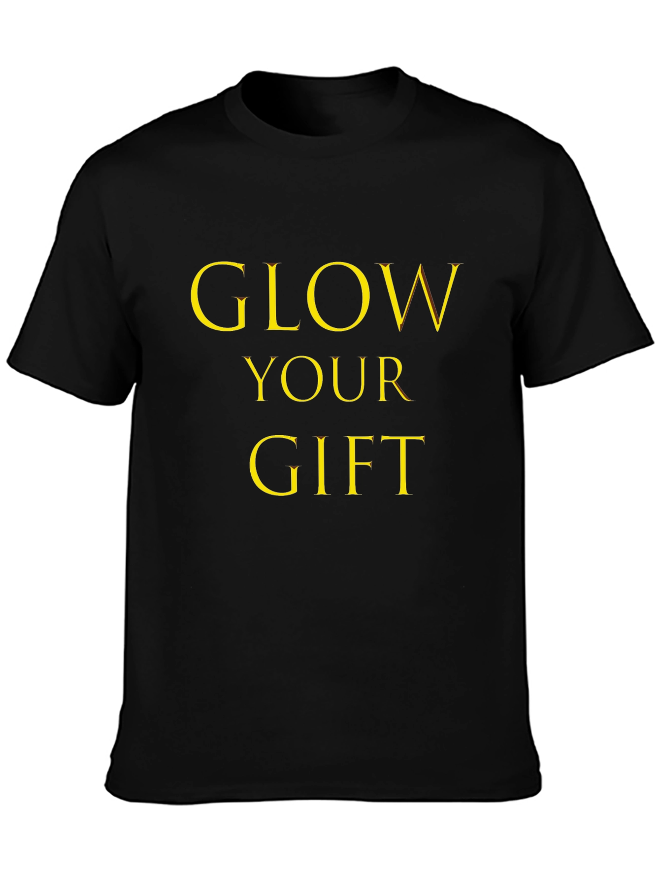 Glow Your Gift Black Graphic Tee
