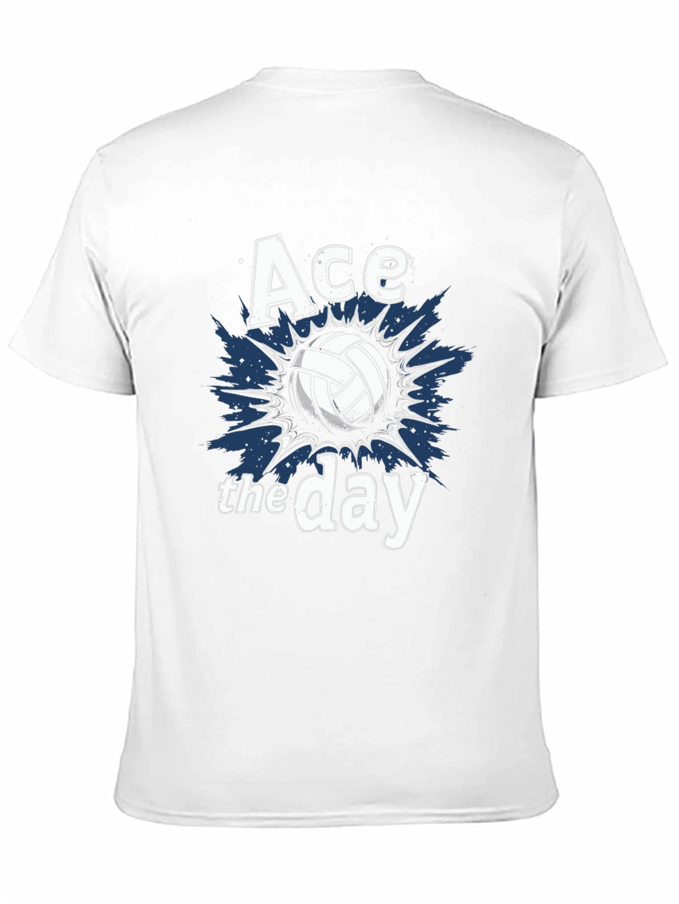 Ace the Day Volleyball Graphic Tee - Black