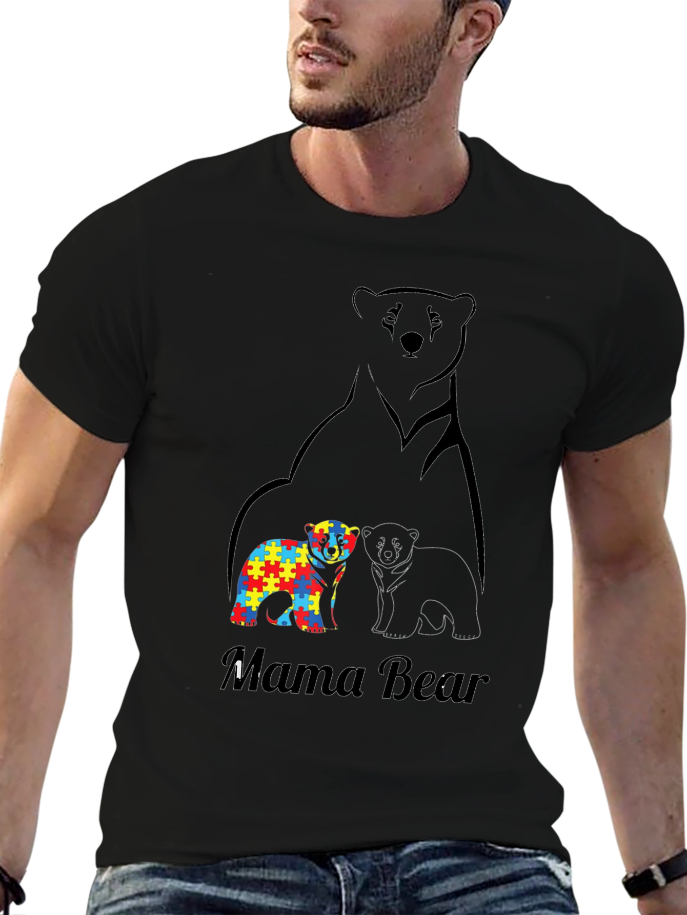 Mama Bear Autism Awareness T-Shirt