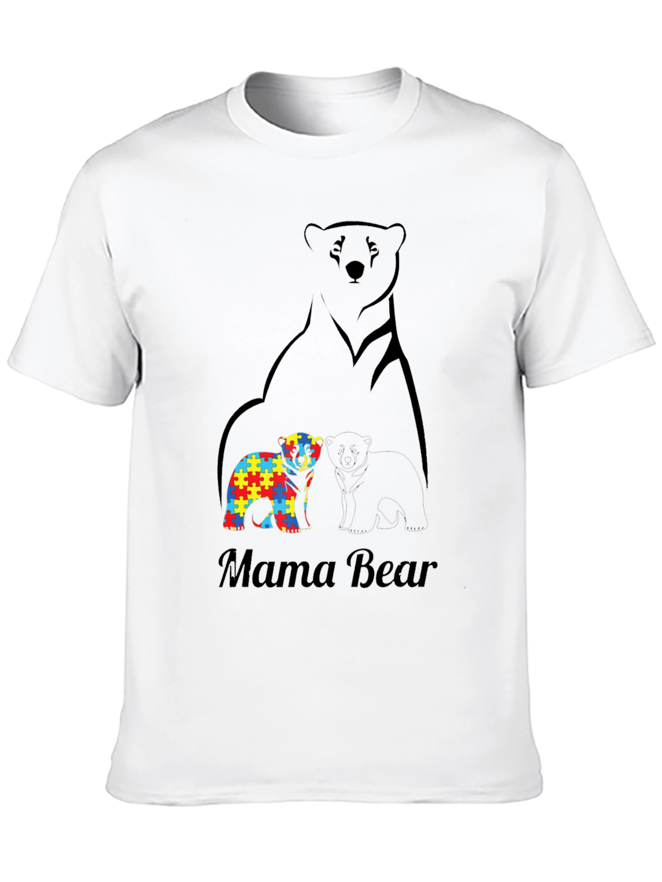 Mama Bear Autism Awareness T-Shirt