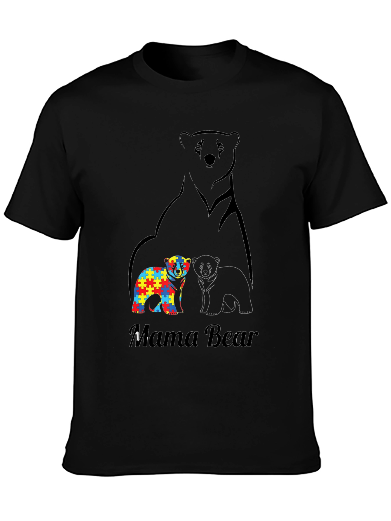 Mama Bear Autism Awareness T-Shirt