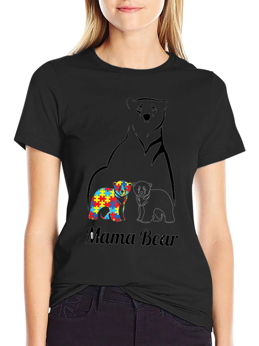 Mama Bear Autism Awareness T-Shirt