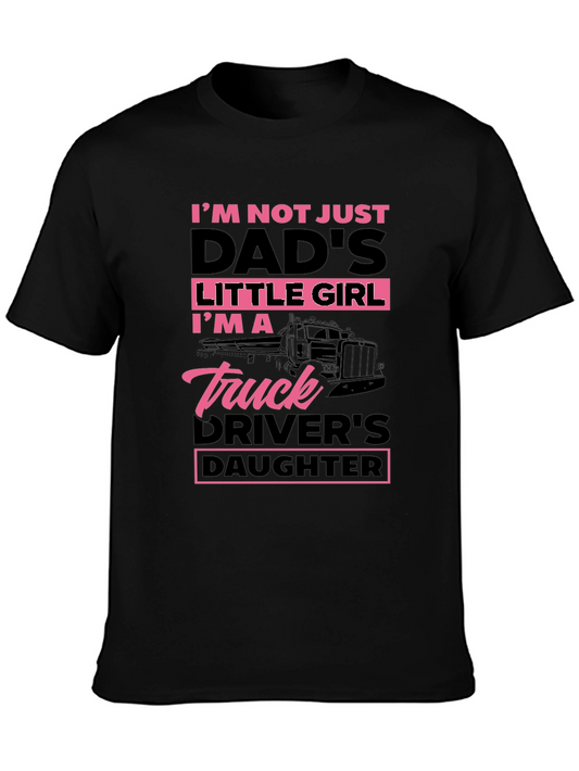 Truck Drivers Daughter T-Shirt - Black