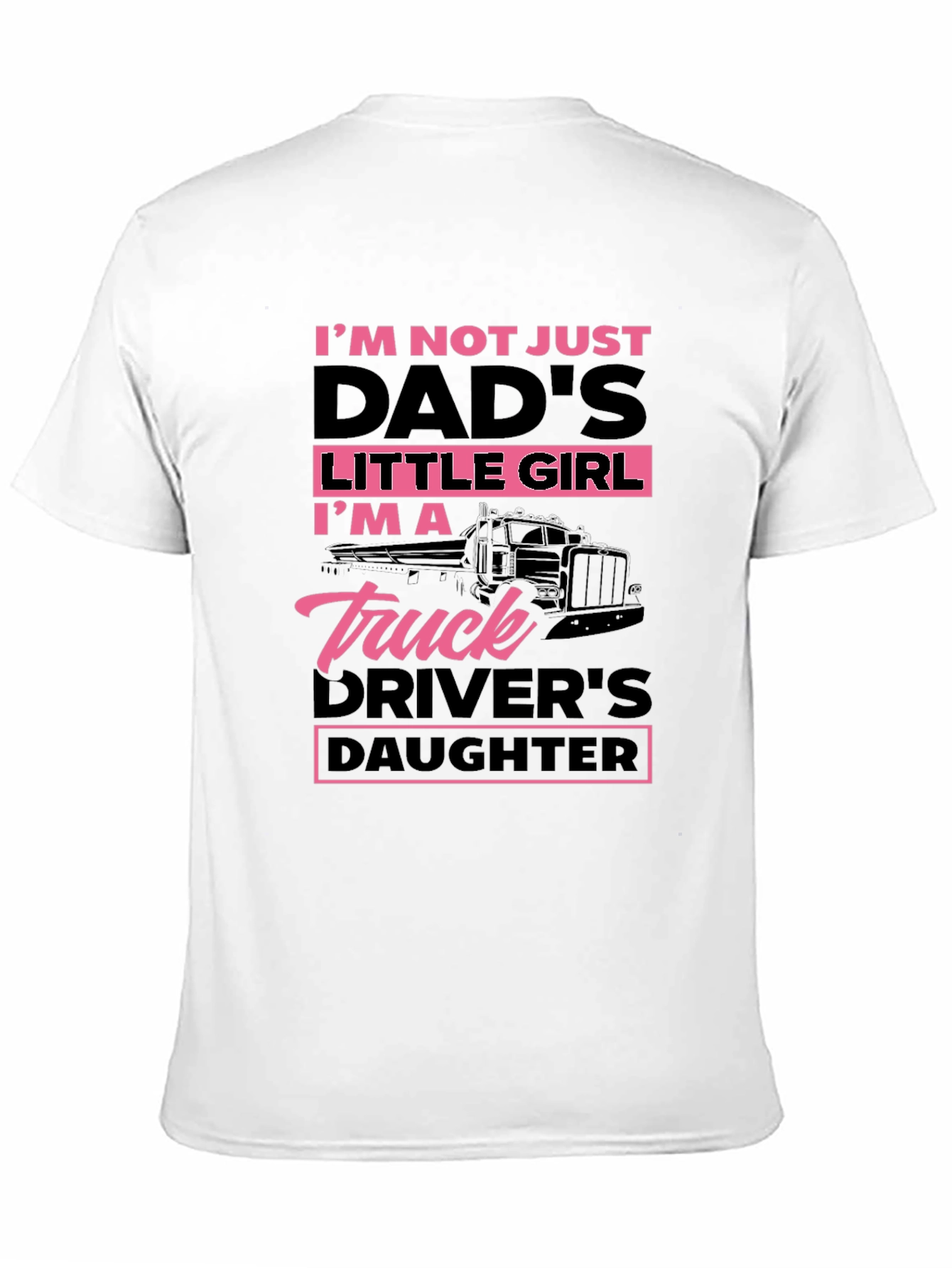 Truck Drivers Daughter T-Shirt - Black
