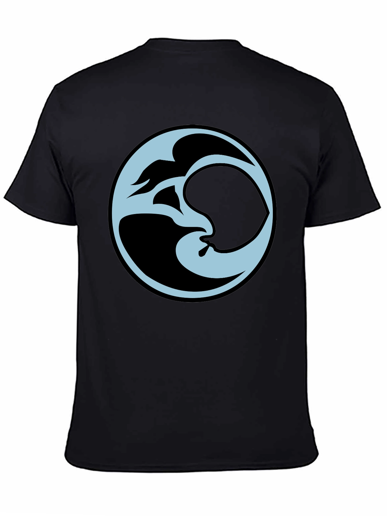 Abstract Graphic Black Tee