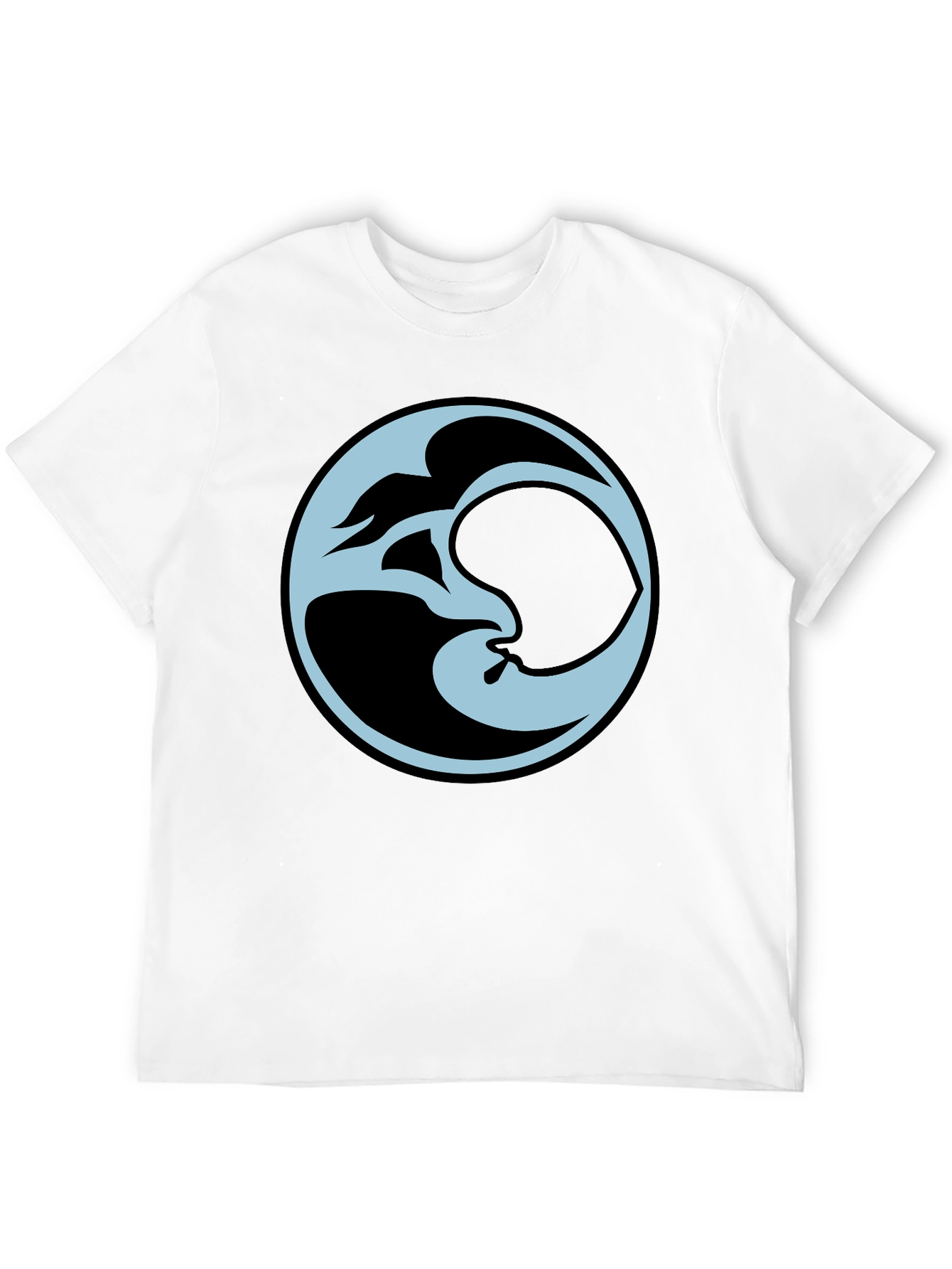 Abstract Graphic Black Tee