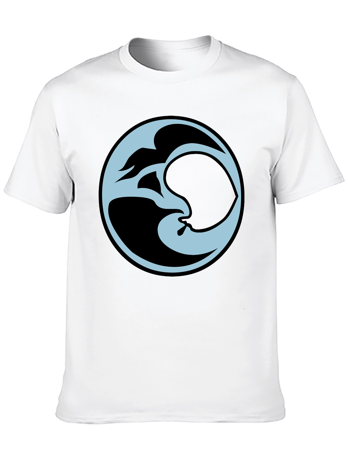Abstract Graphic Black Tee
