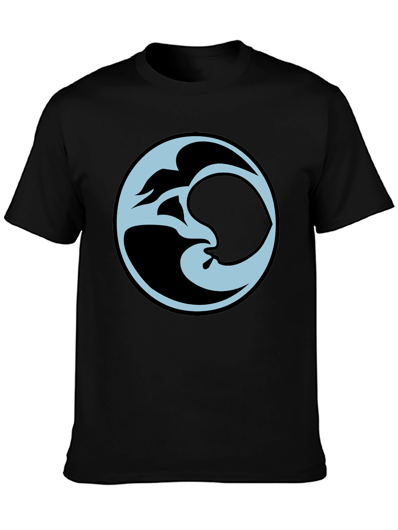 Abstract Graphic Black Tee