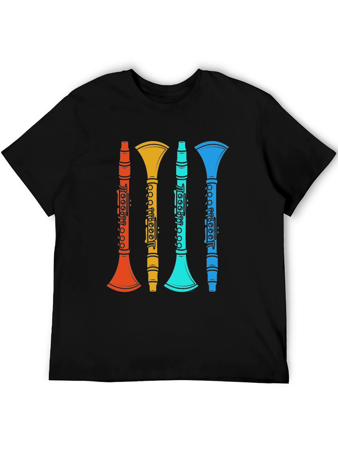 Retro Clarinet T-Shirt - Musical Instrument Tee