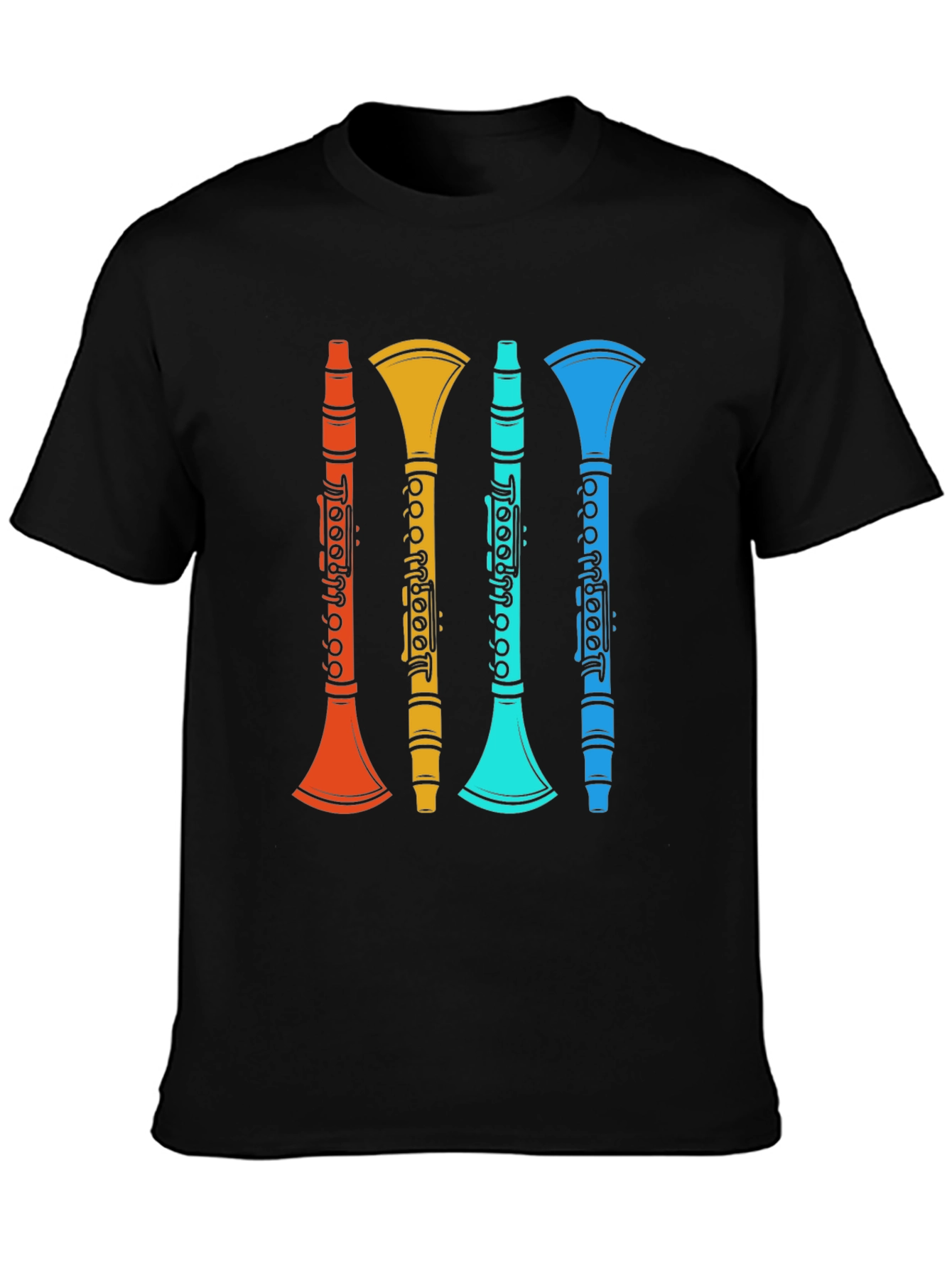 Retro Clarinet T-Shirt - Musical Instrument Tee