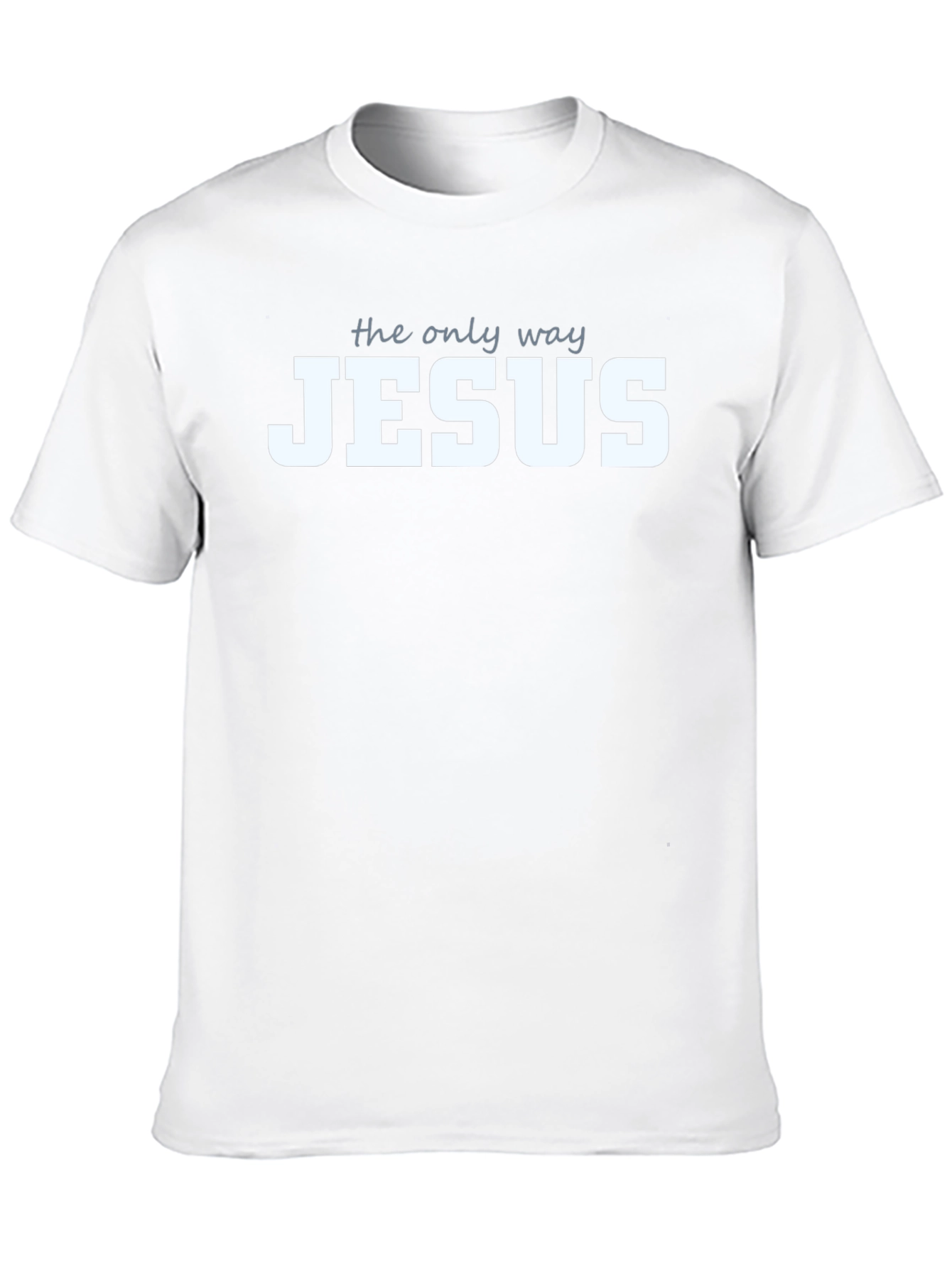 The Only Way Jesus Christian T-Shirt Black
