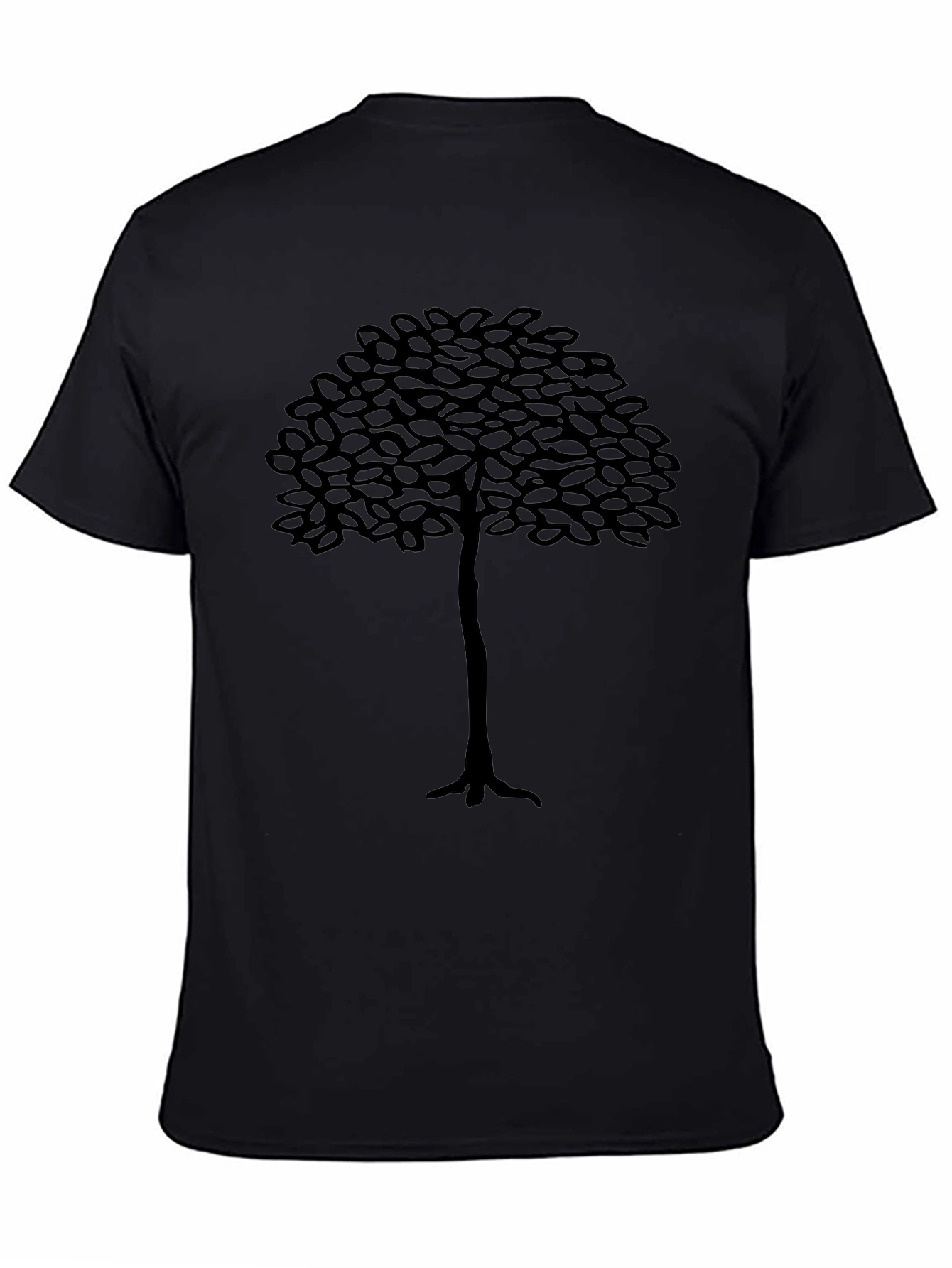 Black Tree Graphic T-Shirt - Mens Casual Tee