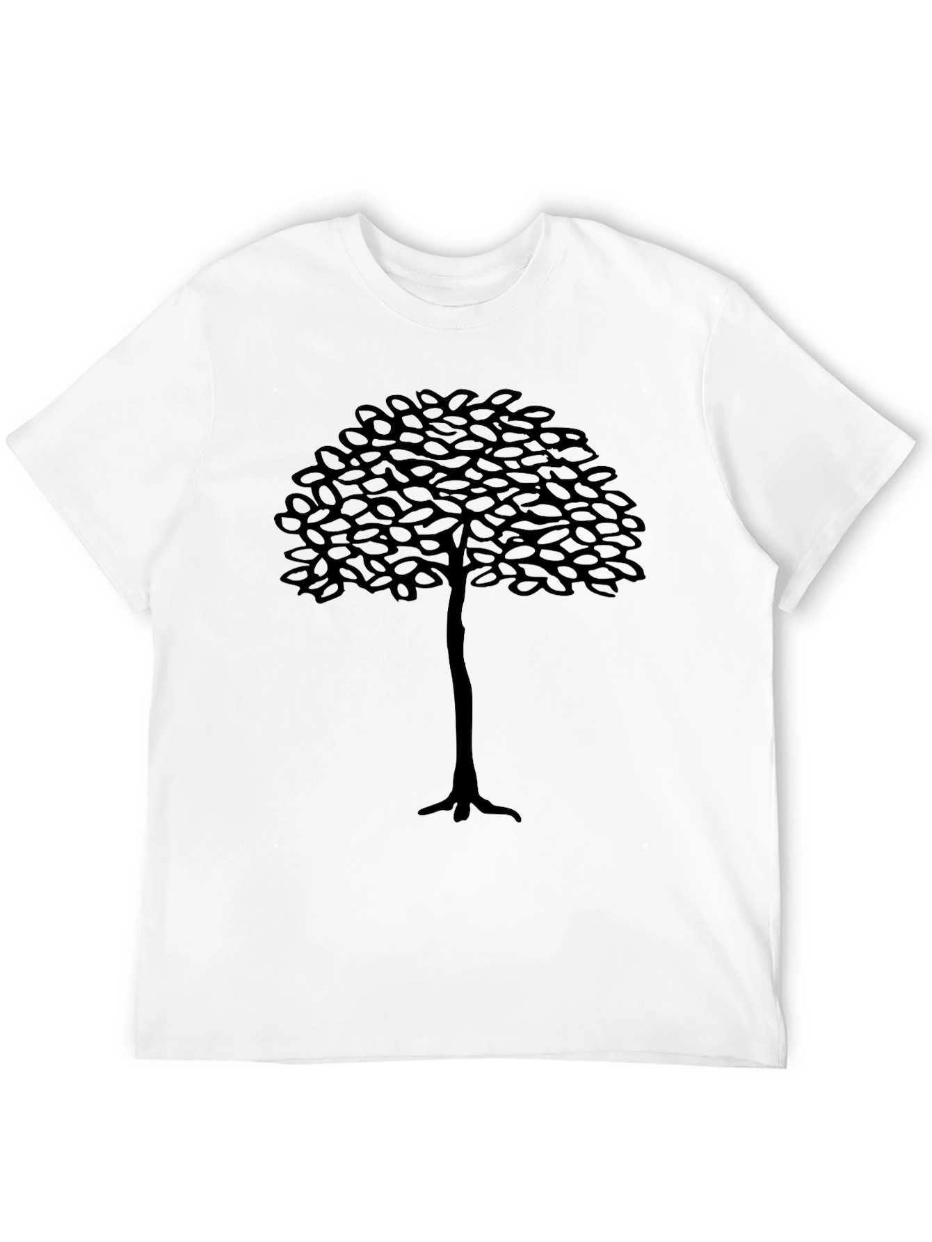 Black Tree Graphic T-Shirt - Mens Casual Tee
