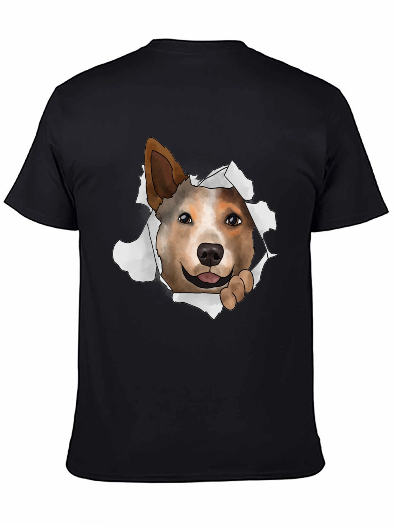 Dog Peek-a-Boo Graphic T-Shirt