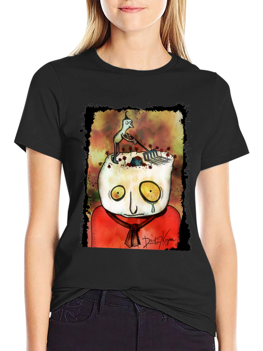 Unique Graphic Print T-Shirt - Abstract Art Tee