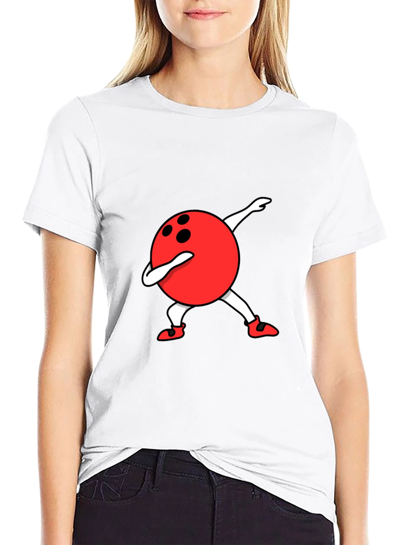 Dabbing Bowling Ball Graphic Tee