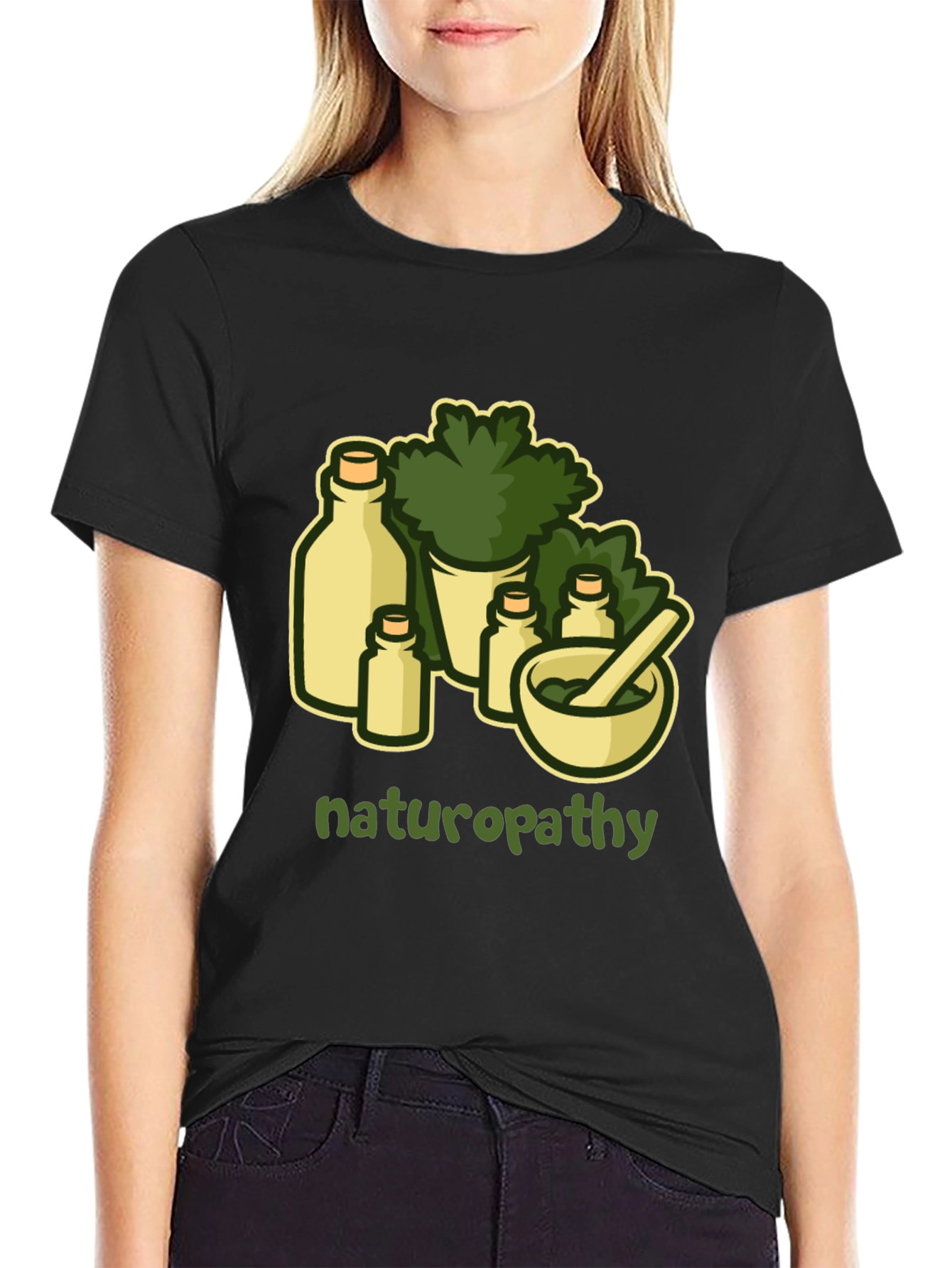 Naturopathy T-Shirt - Herbal Remedy Design