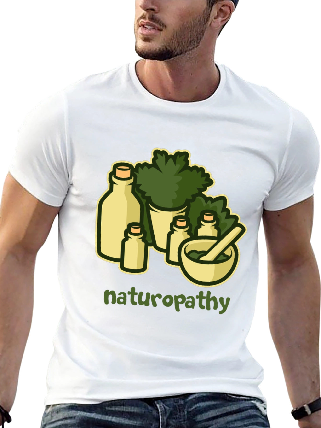 Naturopathy T-Shirt - Herbal Remedy Design