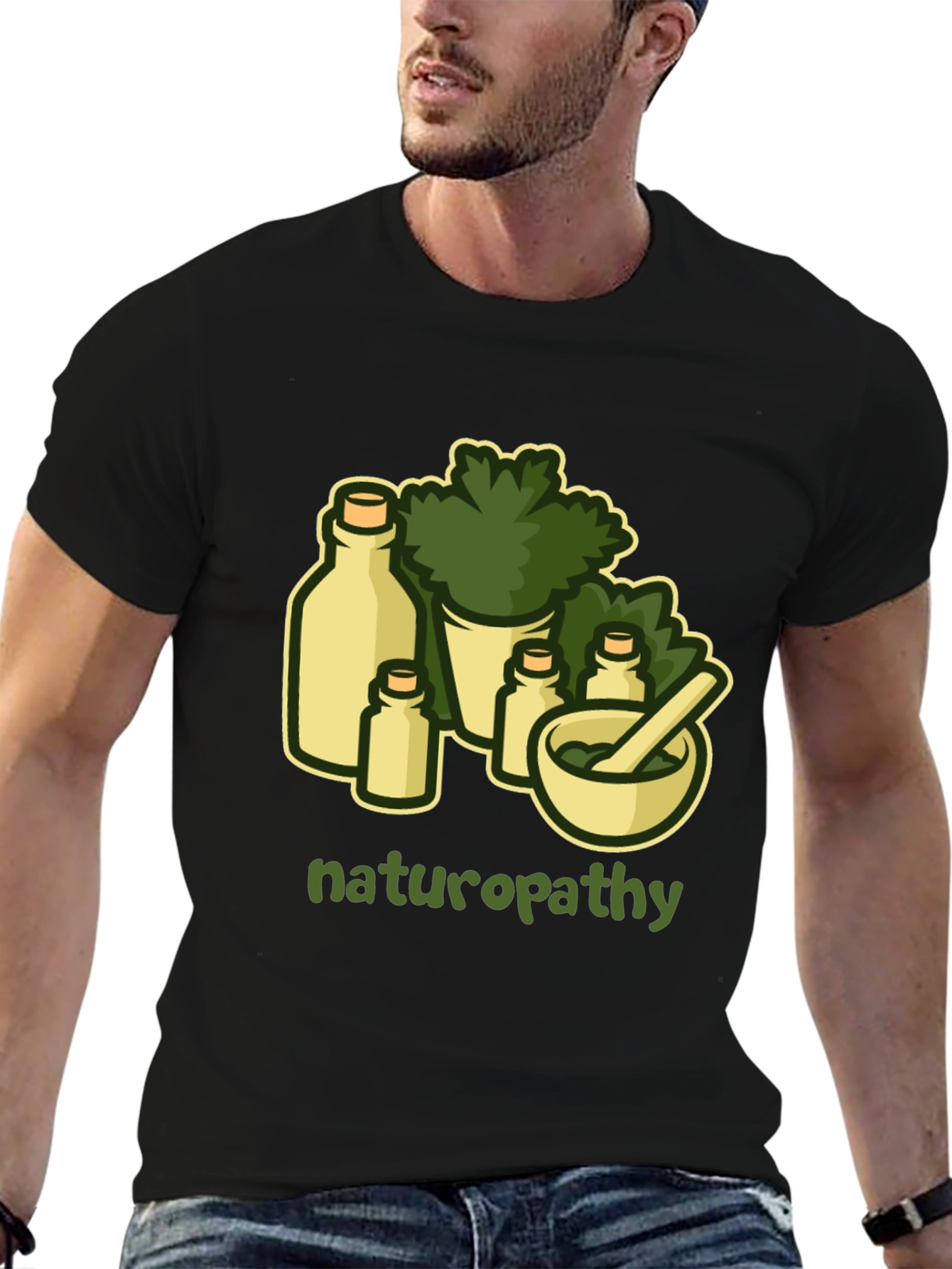 Naturopathy T-Shirt - Herbal Remedy Design