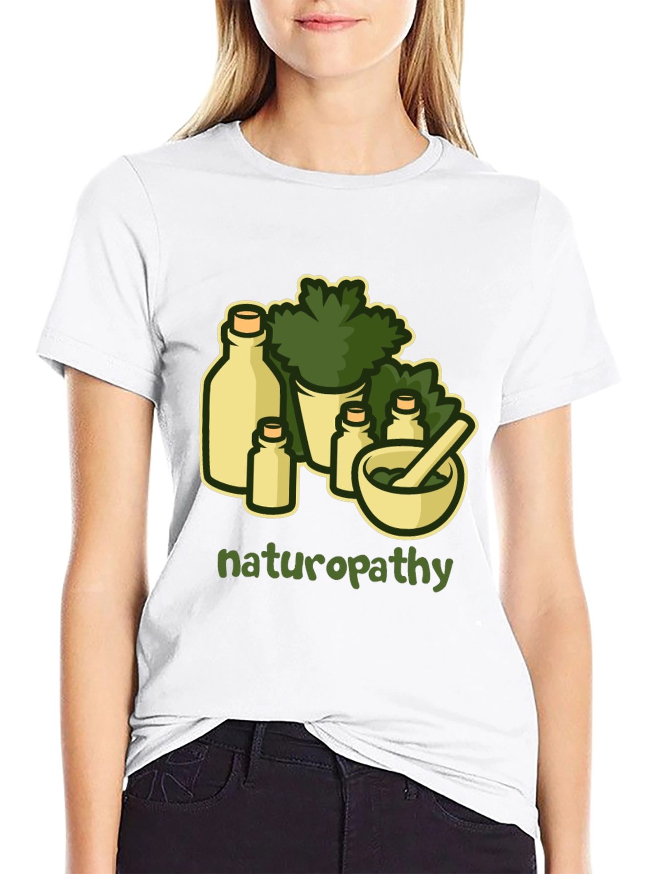 Naturopathy T-Shirt - Herbal Remedy Design