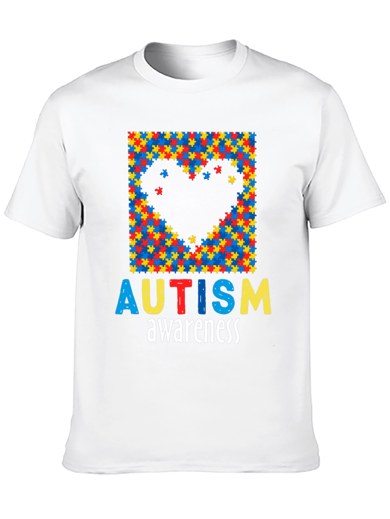 Autism Awareness Puzzle Piece Heart T-Shirt