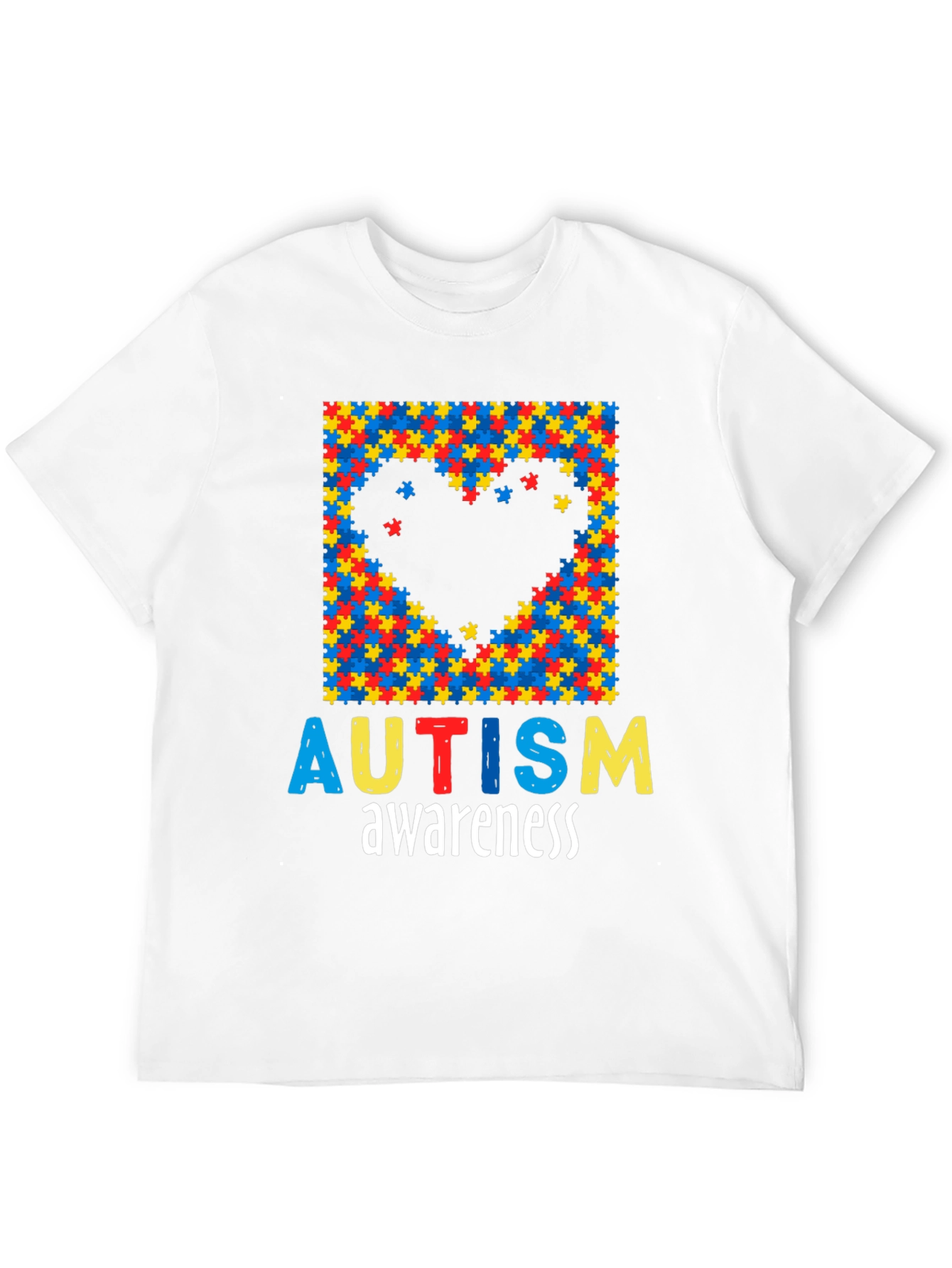 Autism Awareness Puzzle Piece Heart T-Shirt