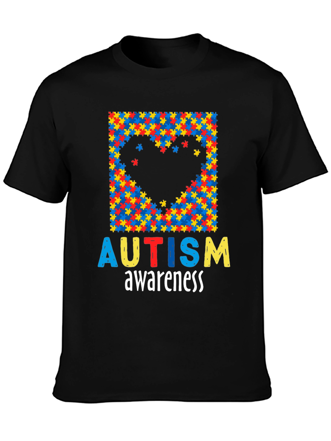 Autism Awareness Puzzle Piece Heart T-Shirt