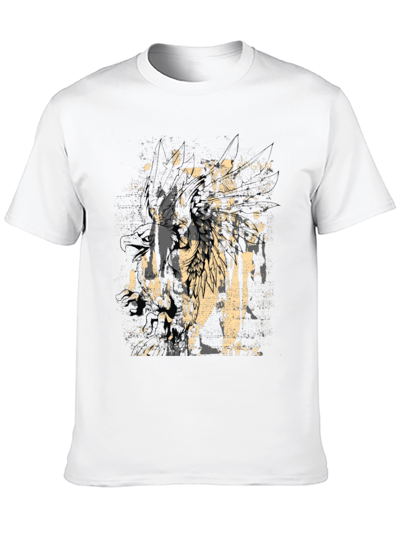 Edgy Graphic Print Black T-Shirt