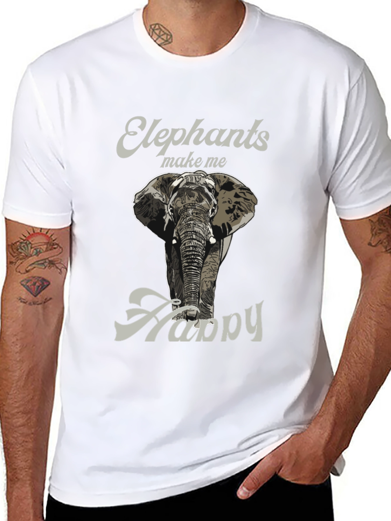 Elephant T-Shirt - Make Me Happy Tee
