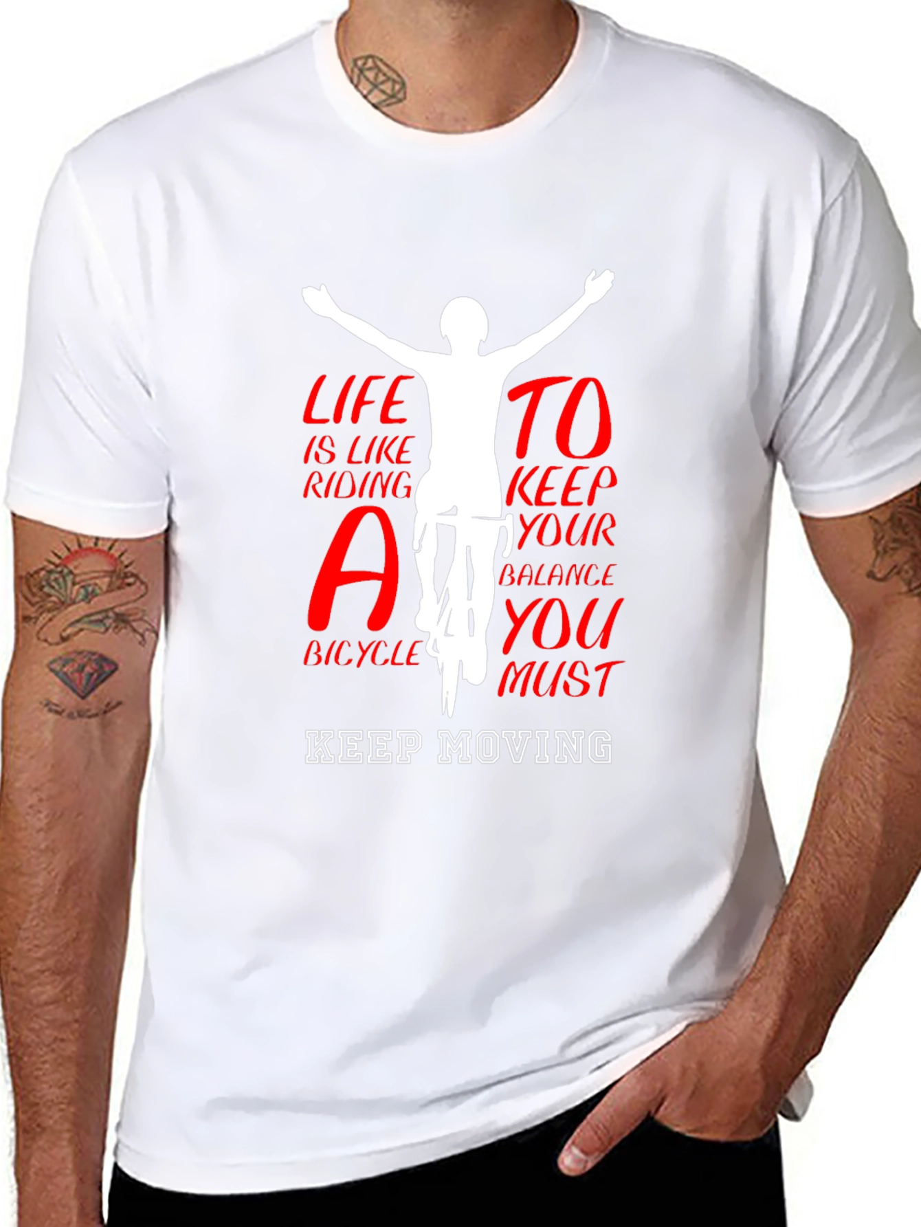 Life Like Riding Bicycle Tee - Keep Moving T-Shirt