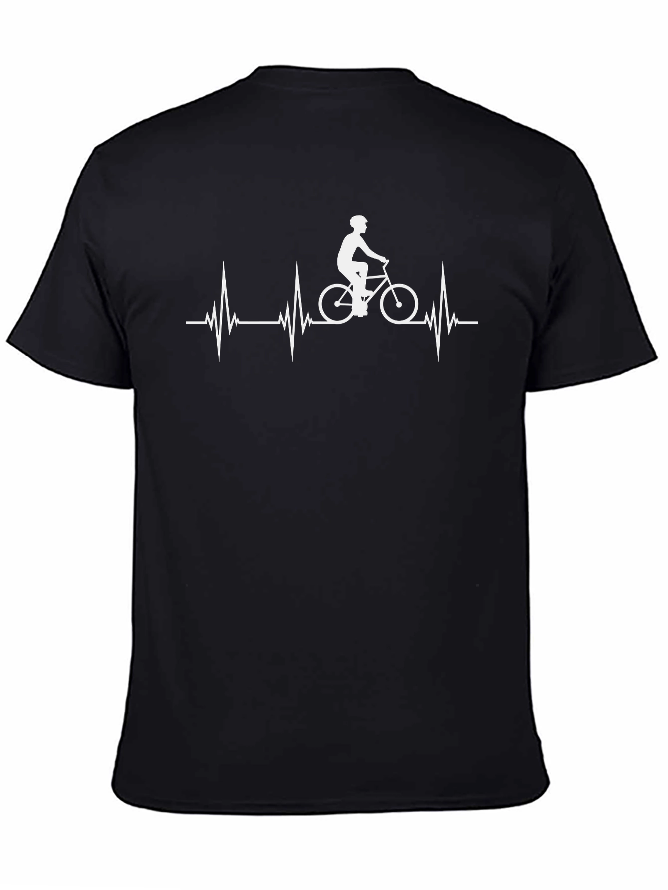 Cyclist Heartbeat Graphic Tee - Black