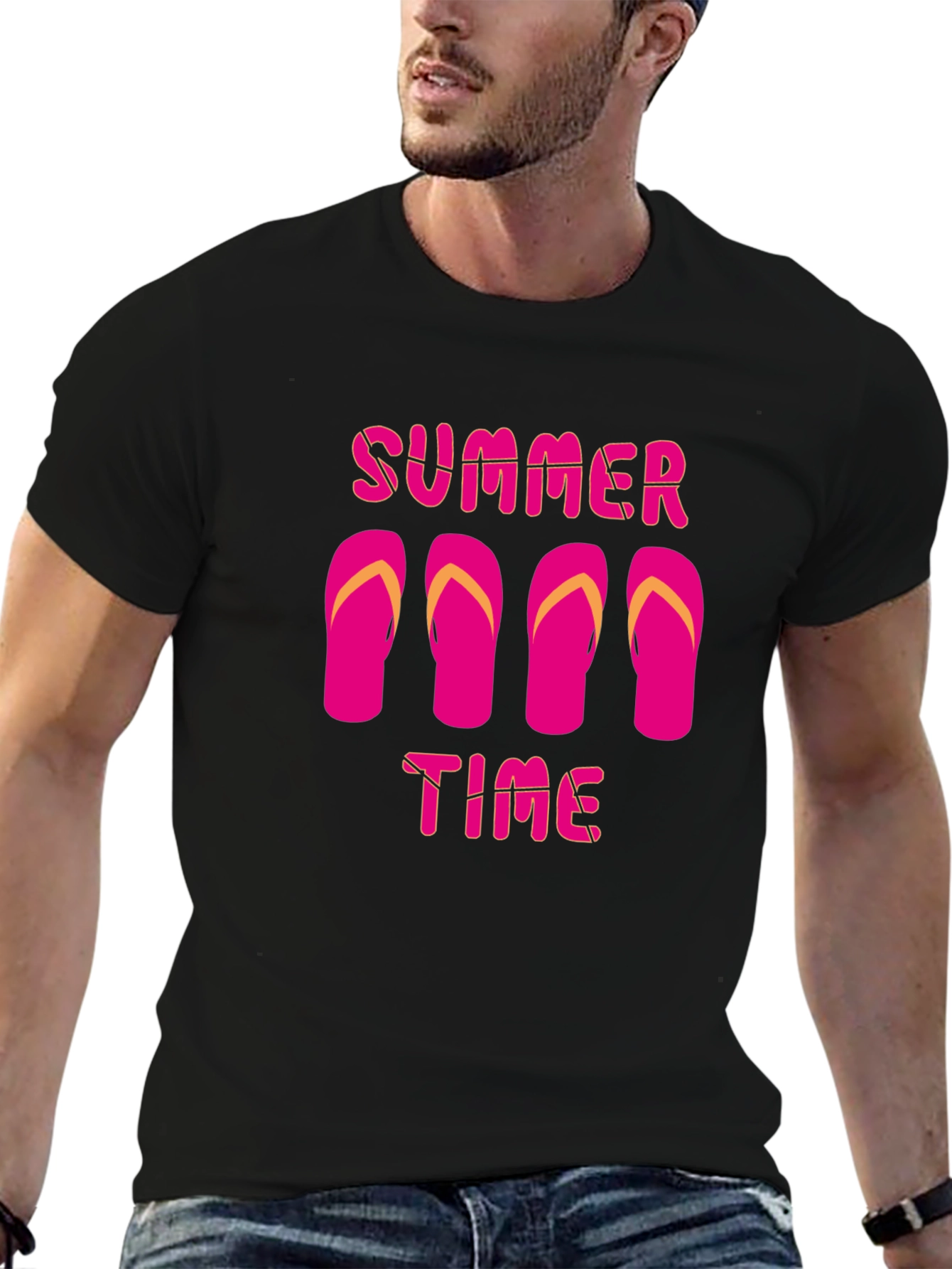 Summer Time Flip Flop Graphic T-Shirt