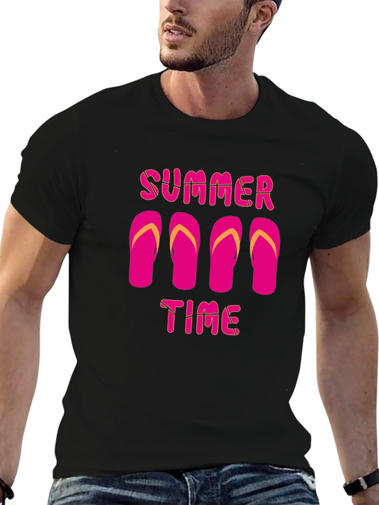 Summer Time Flip Flop Graphic T-Shirt