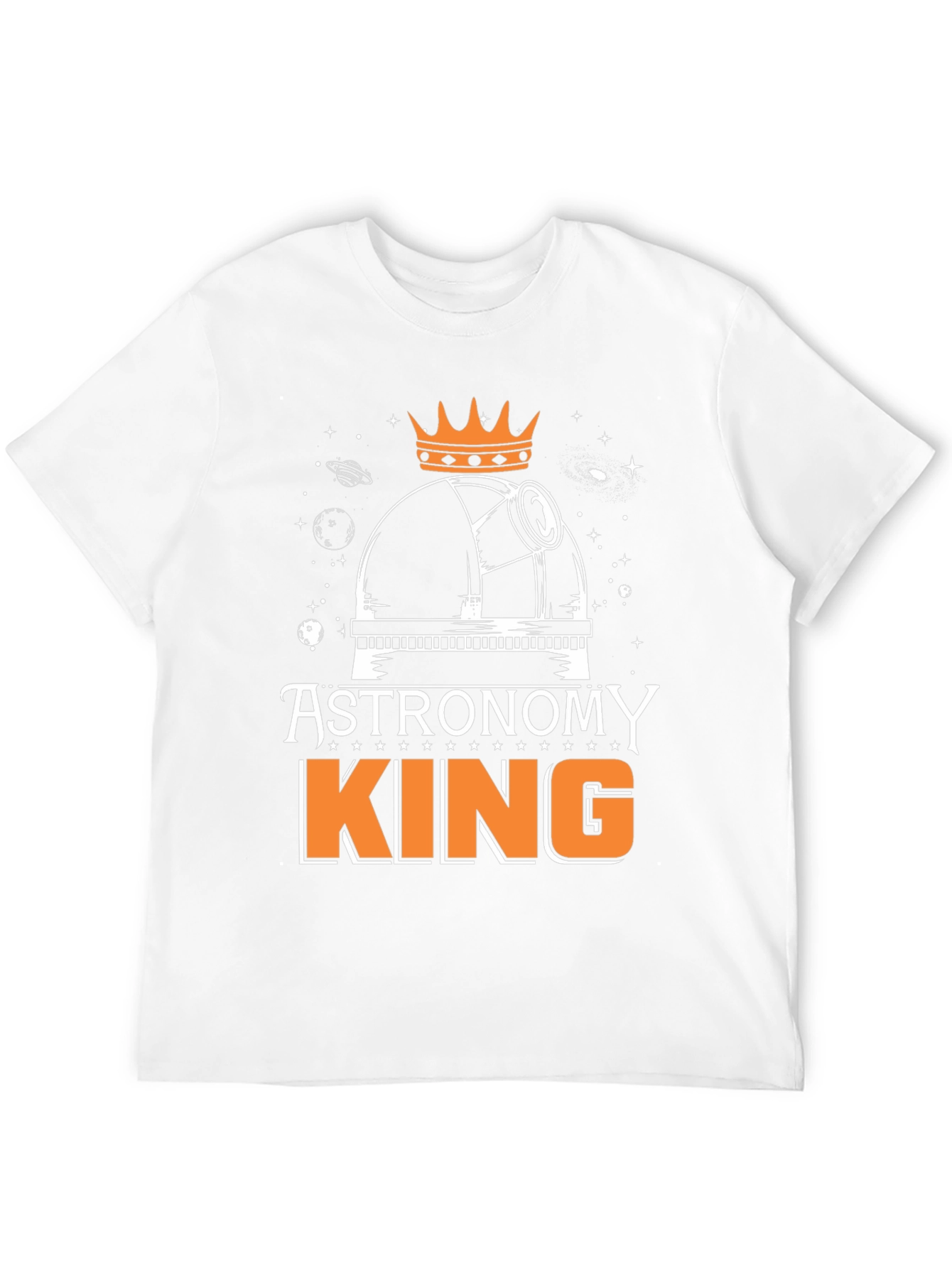 Astronomy King Mens Black T-Shirt