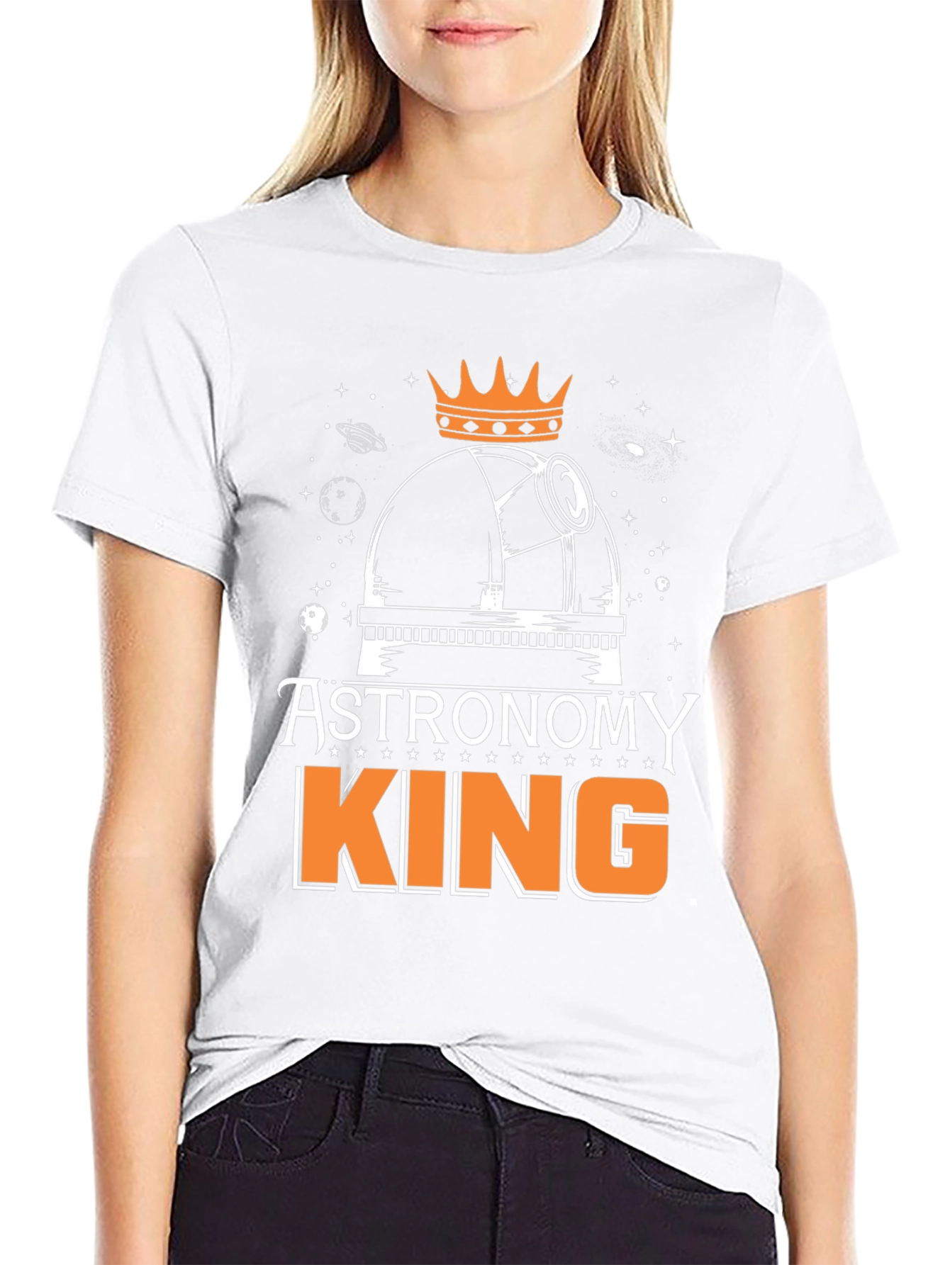 Astronomy King Mens Black T-Shirt